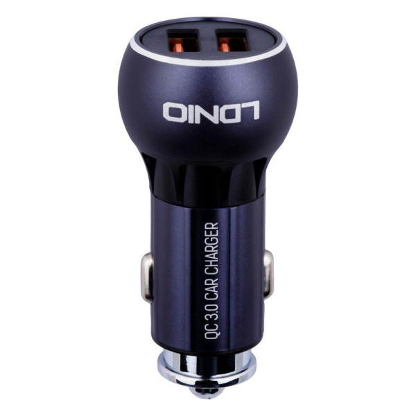 Автомобільний Зарядний Пристрій LDNIO DL-C503Q QC3.0 2USB 36W Type-C