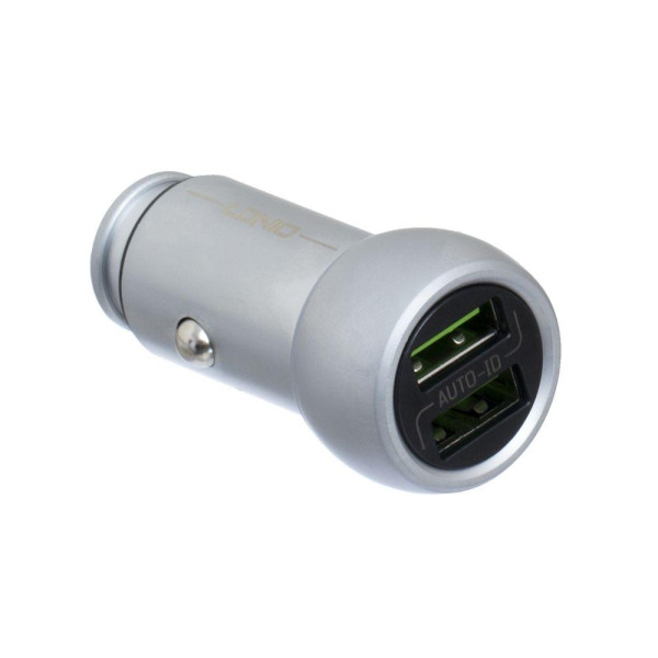 Автомобільний Зарядний Пристрій LDNIO DL-C401 Lightning 2USB 3.6A