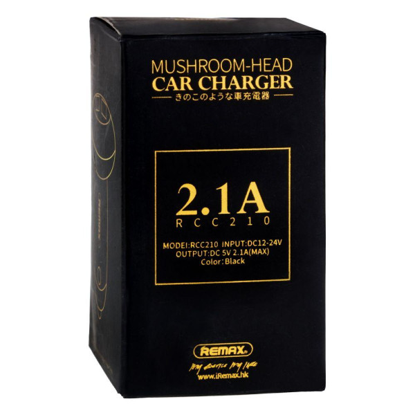 Автомобільний Зарядний Пристрій Remax RCC 210 Mushroom 2 USB 2.1A