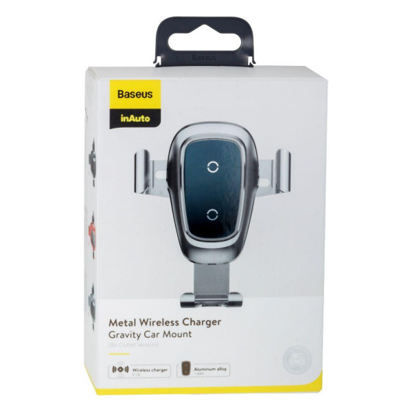 Автотримач Baseus Metal Wireless Charger Gravity WXYL-B
