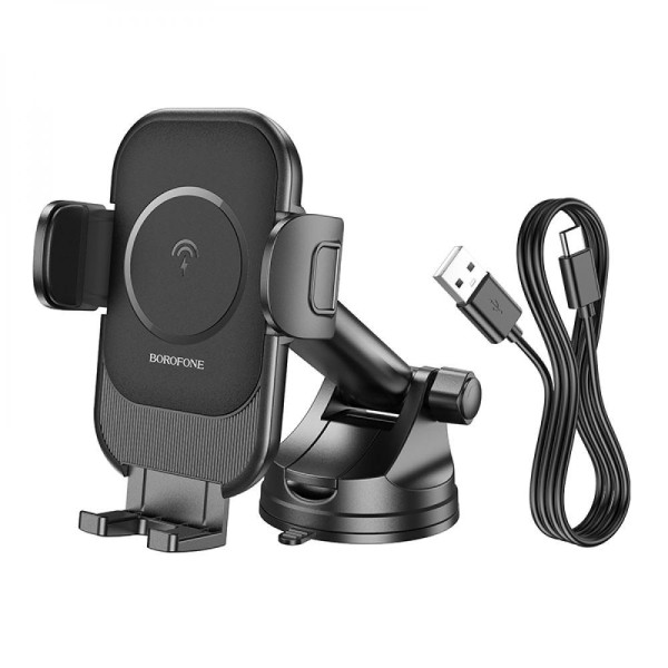 Автотримач Borofone BH203 Blue Charm Wireless 15W М'ята упаковка