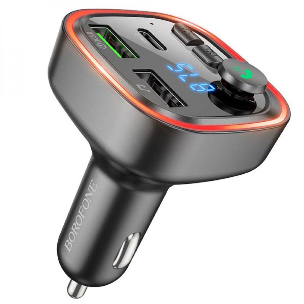 FM-трансмітер Borofone BC48 Broad QC3.0 car BT FM transmitter