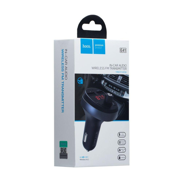 FM-трансмітер Hoco E41 Wireless FM Transmitter М'ята упаковка