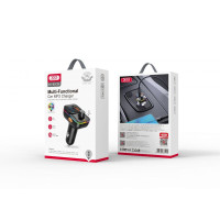 FM-трансмітер XO BCC09 TF card slot+PD25W Ambient light М'ята упаковка