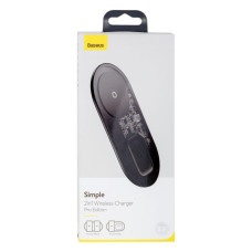 Бездротовий Зарядний Пристрій Baseus Simple 2in1 Pro Edition For Phones+Pod 15W WXJK-C 3.0A