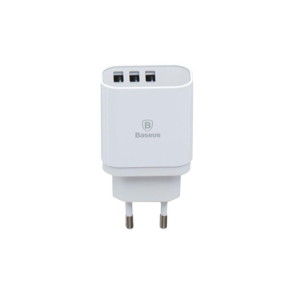 Мережевий Зарядний Пристрій Baseus Mirror Digtal LED Display 3USB CCALL-BH 2,4A