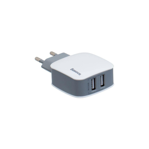 Мережевий Зарядний Пристрій Baseus Letour Dual ZCL2B-B 2,4A
