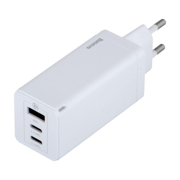 Мережевий Зарядний Пристрій Baseus USB / 2 Type-C 65W CCGAN-B 5A