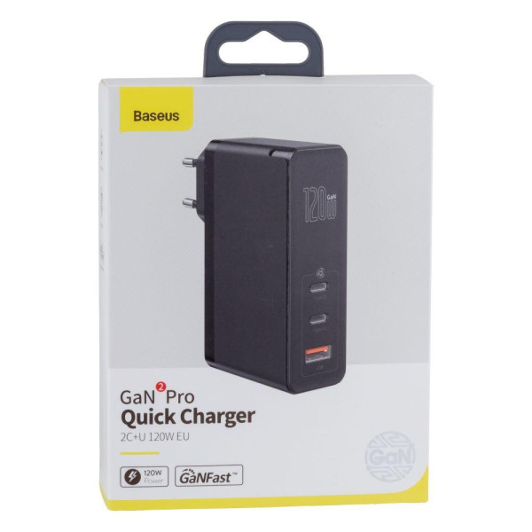 Мережевий Зарядний Пристрій Baseus 2PD+QC3.0 120W CCGAN-J