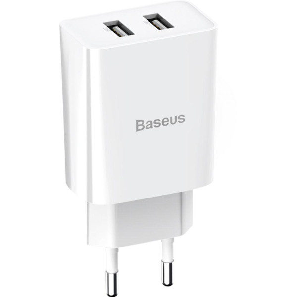 Мережевий Зарядний Пристрій Baseus TZCCFS-R USB For iP 2.4A 1m