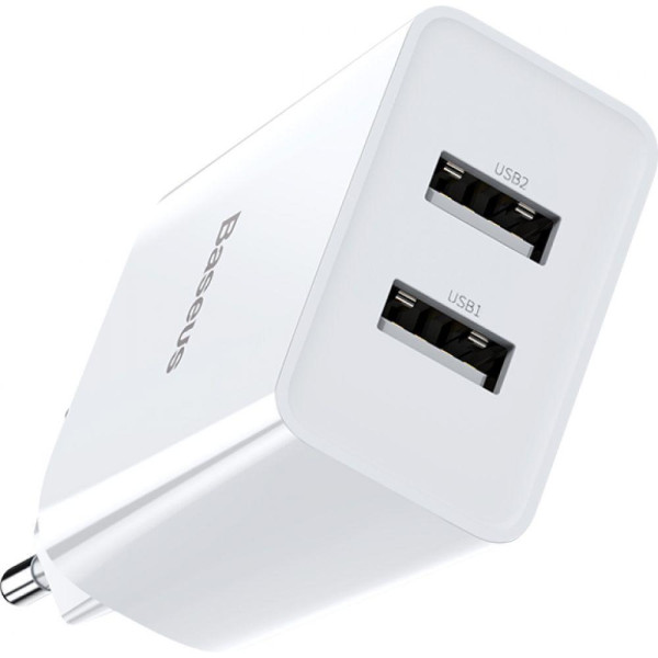 Мережевий Зарядний Пристрій Baseus TZCCFS-R USB For iP 2.4A 1m