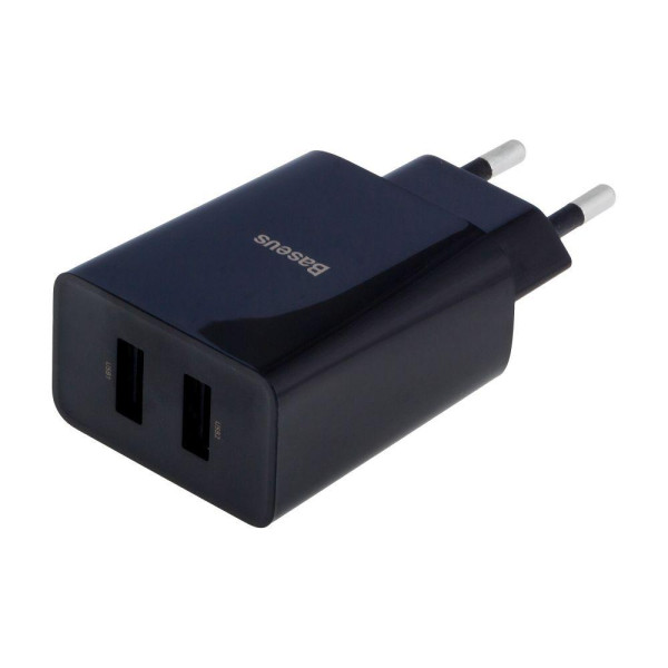 Мережевий Зарядний Пристрій Baseus 2 USB 10.5W 2A CCFS-R М'ята упаковка