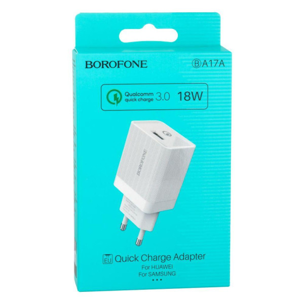 Мережевий Зарядний Пристрій Borofone BA17A QC 3.0A 18W