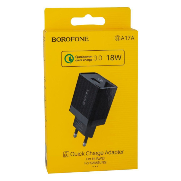Мережевий Зарядний Пристрій Borofone BA17A QC 3.0A 18W
