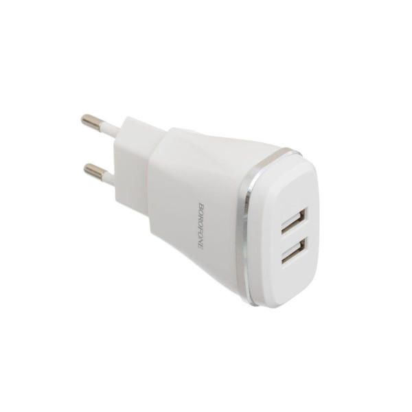 Мережевий Зарядний Пристрій Borofone BA2A 2 USB 2.4A