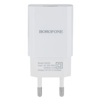Мережевий Зарядний Пристрій Borofone BA20A Lightning 1USB 2.1A