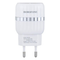 Мережевий Зарядний Пристрій Borofone BA24A Type-C 2USB 2.4A