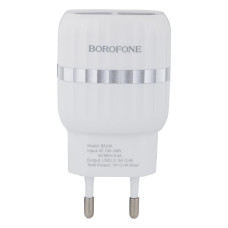 Мережевий Зарядний Пристрій Borofone BA24A Lightning 2,4A
