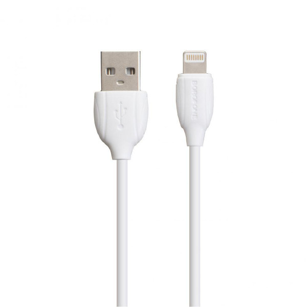 Мережевий Зарядний Пристрій Borofone BA39A QC3.0 Lightning 2USB 18W