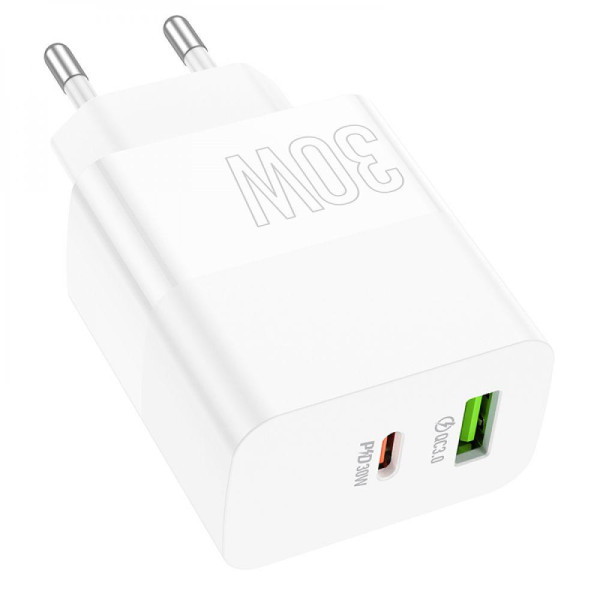Мережевий Зарядний Пристрій Borofone BA75A Powerfull PD+QC 30W