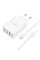 Мережевий Зарядний Пристрій Borofone BA79A Clever PD20W/QC (1C3A) Type C to Lightning