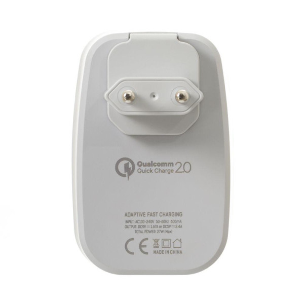 Мережевий Зарядний Пристрій Emy MY-230 Micro QC 2.0 2USB