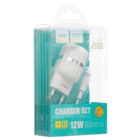 Мережевий Зарядний Пристрій Hoco C41A Type-C 2USB 12w