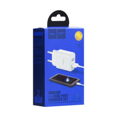 Мережевий Зарядний Пристрій Hoco C62A Victoria Type-C 2USB 2.1A