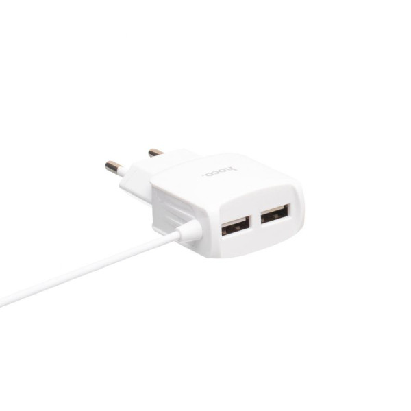 Мережевий Зарядний Пристрій Hoco C59A Mega Joy Micro 2USB 2,4A