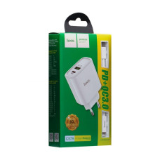 Мережевий Зарядний Пристрій Hoco C57A PD + QC3.0 Type-C to Lightning