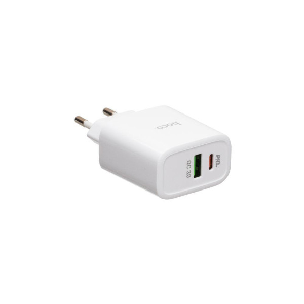 Мережевий Зарядний Пристрій Hoco C57A PD + QC3.0 Type-C to Lightning