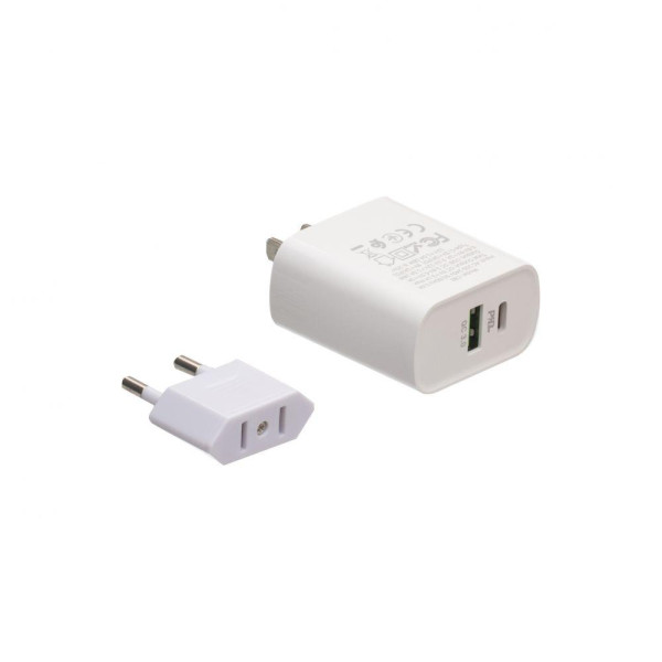 Мережевий Зарядний Пристрій Hoco C80 Type-C to Lightning PD+QC3.0 CN + Перехідник CV-01