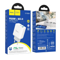 Мережевий Зарядний Пристрій Hoco C105A Stage dual port PD20W+QC3.0