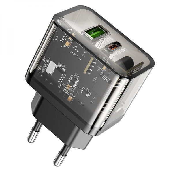 Мережевий Зарядний Пристрій Hoco N34 Dazzling PD20W+QC3.0