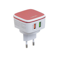 Мережевий Зарядний Пристрій LDNIO A2405Q QC3.0 2USB 30W Type-C