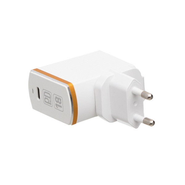 Мережевий Зарядний Пристрій LDNIO A1302Q-C PD QC3.0 18W Type-C to Type-C