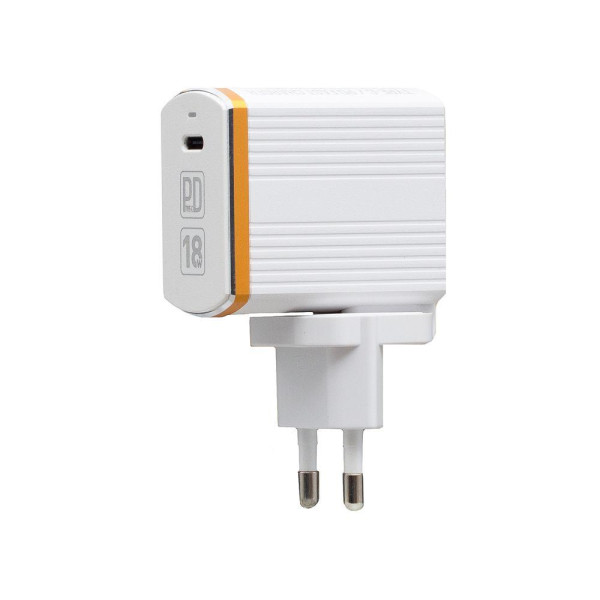 Мережевий Зарядний Пристрій LDNIO A1302Q-C PD QC3.0 18W Type-C to Type-C