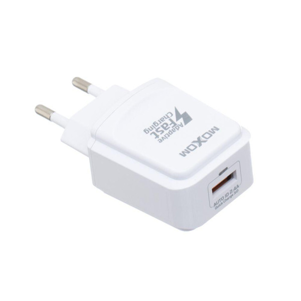 Мережевий Зарядний Пристрій Moxom KH-31Y Micro QC3.0