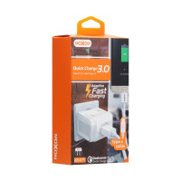 Мережевий Зарядний Пристрій Moxom KH-67Y Type-C QC 3.0