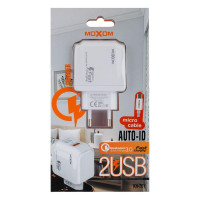 Мережевий Зарядний Пристрій Moxom KH-70Y Micro QC 3.0 2USB