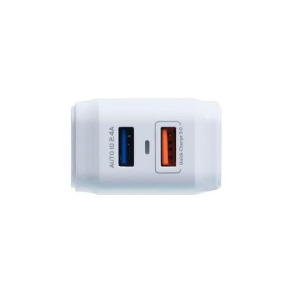 Мережевий Зарядний Пристрій Moxom KH-70Y Type-C QC 3.0 2USB