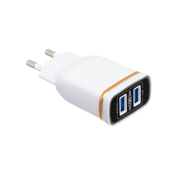 Мережевий Зарядний Пристрій Moxom KH-22 Lightning 2USB