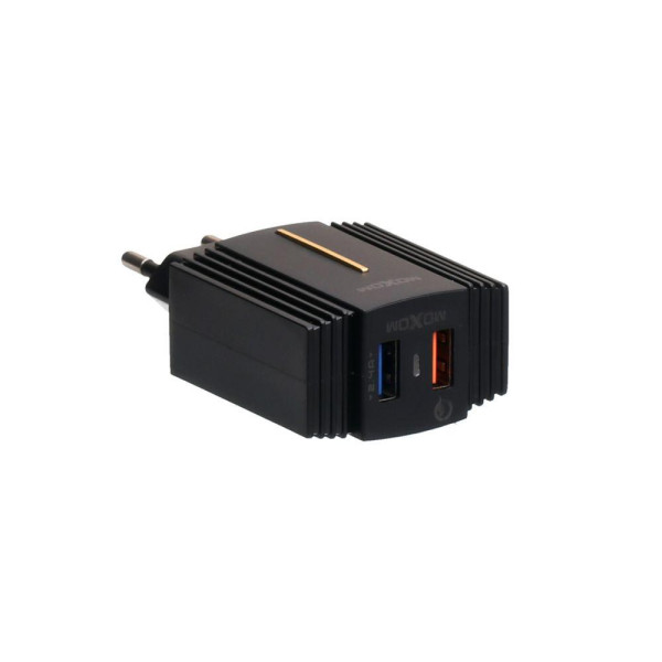 Мережевий Зарядний Пристрій Moxom MX-HC12 Type-C QC 3.0 2USB