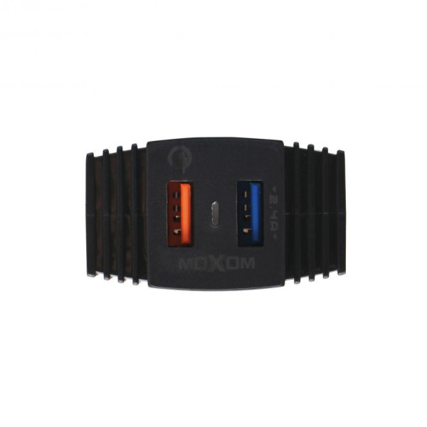 Мережевий Зарядний Пристрій Moxom MX-HC12 Type-C QC 3.0 2USB