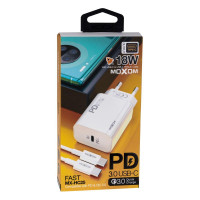 Мережевий Зарядний Пристрій Moxom MX-HC25 PD 18w USB-C Type-C