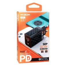 Мережевий Зарядний Пристрій Moxom MX-HC27 PD QC3.0