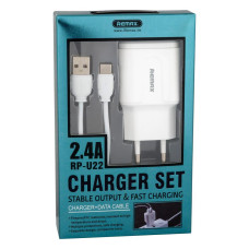Мережевий Зарядний Пристрій Remax RP-U22 2USB 2.4A Type-C