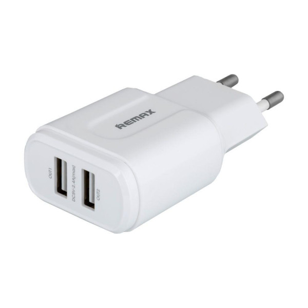 Мережевий Зарядний Пристрій Remax RP-U22 2USB 2.4A Lightning