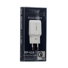 Мережевий Зарядний Пристрій Remax RP-U16 1USB 3.0A