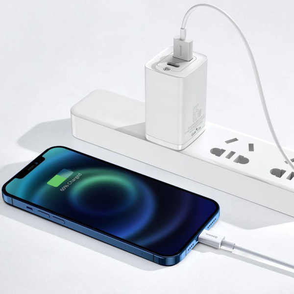 Кабель Baseus USB to Lightning 2.4A 0.25m CALYS